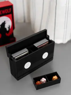 Werewolf Commander Deck Box | Retro VHS Horror Card Case | MTG Storage Holder - Image 3