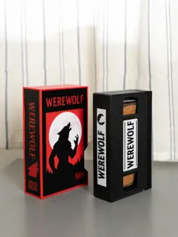 Werewolf Commander Deck Box | Retro VHS Horror Card Case | MTG Storage Holder - Image 5