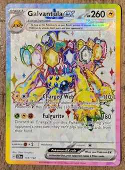 Pokemon TCG Galvantula EX 159/142 Stellar Crown Ultra Rare NM/M Condition - Image 1