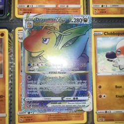 Dragonite VSTAR (Secret) 081/078 Pokemon GO - Rainbow Rare Full Art - NM Holo - Image 1