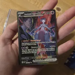 Pokemon Team Rocket's Mewtwo ex 231/182 Holo Sv10 Destined Rivals Rare EX - Image 1