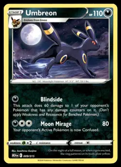 Umbreon Promo Normal McDonald's Promos 2024 009/015 NM Pokemon TCG - Image 1