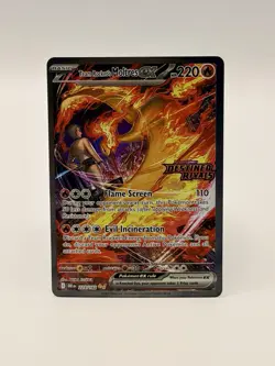 Pokemon TCG Team Rockets Moltres EX Destined Rivals Card 229/182 SIR Stamped - Image 1