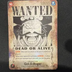 Gol.D.Roger OP09-118 Secret Rare Foil Character Card Bandai One Piece CCG - Image 1
