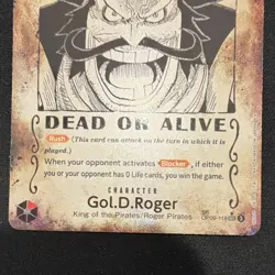 Gol.D.Roger OP09-118 Secret Rare Foil Character Card Bandai One Piece CCG - Image 3