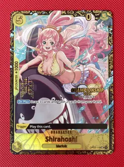 One Piece Shirahoshi OP03-116 Championship 2024 Top 64 English Promo Card - Image 1