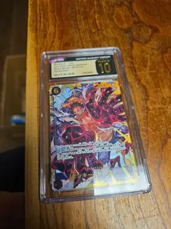 Monkey D Luffy OP10-118 SEC CGC PRISTINE 10 Royal Blood One Piece Card JPN - Image 1