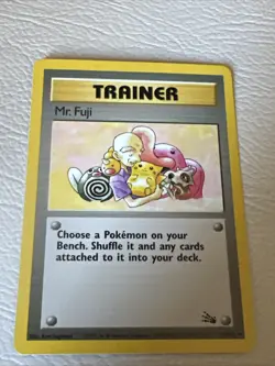 Pokemon TCG Mr Fuji Trainer First Edition 1999 WOTC Fossil Set Card 58 - Image 1
