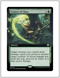 1x Contest of Claws, Extended Art, Magic the Gathering MTG NM - Image 1