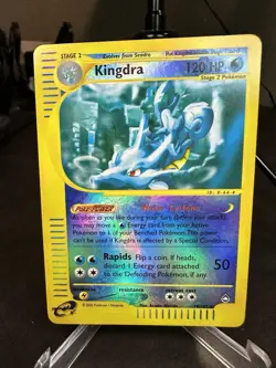 Kingdra 19/147 2002 Aquapolis Pokemon Vintage WOTC Reverse Holo Rare E Reader - Image 1