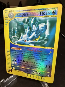 Kingdra 19/147 2002 Aquapolis Pokemon Vintage WOTC Reverse Holo Rare E Reader - Image 2