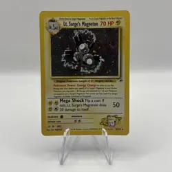 Lt. Surge's Magneton 8/132 Holo Rare Gym Heroes Pokemon - LP - Image 1