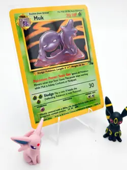 Pokemon TCG Muk Pokemon Fossil Holo Rare 13/62 - Unlimited - WOTC Vintage - Image 1