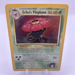Pokemon TCG Erika's Vileplume 5/132 Gym Heroes Holo Rare NM-/LP+ - Image 2
