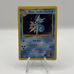 Misty's Seadra - Holo Pre-Release Stamp - 9/132 Gym Heroes - Pokemon TCG - 2000 - Image 1