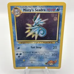 Misty's Seadra - Holo Pre-Release Stamp - 9/132 Gym Heroes - Pokemon TCG - 2000 - Image 2