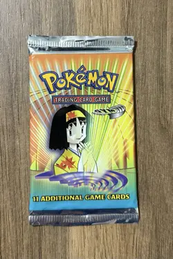 WOTC Pokemon Booster Pack Gym Heroes 2000 Erika Artwork Vintage (SEALED) - Image 1