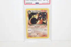 Dark Charizard - Vintage 2000 Pokemon Team Rocket Holo Rare #4/82 PSA Graded 8 - Image 3