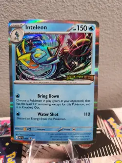 Pokemon TCG Prerelease Stamp Inteleon MEP 002 Promo ME01: Mega Evolution Promo - Image 1