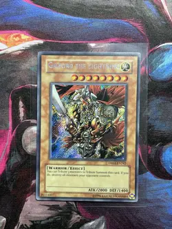 Yugioh Gilford The Lightning LP DR04-EN242 Secret Rare Unlimited - Foil Bleed - Image 1
