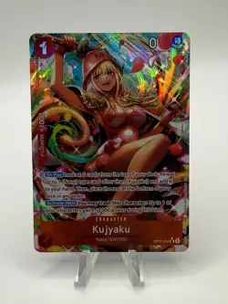 One Piece CCG Kujyaku SR Parallel OP11-004 - Near Mint! A Fist Of Divine Speed - Image 1