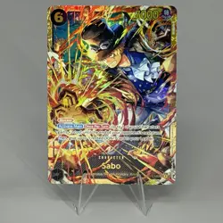 Sabo (SEC) OP13-120 - Carrying on His Will ONE PIECE CCG ENGLISH NM Pack Fresh - Image 1