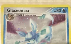 Swirled Pokemon TCG Glaceon LV.44 Holo Rare Card Majestic Dawn 5/100 LP - Image 3