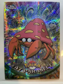 Topps Chrome Pokemon Parasect #47 Tekno Chrome 2000 - Image 1