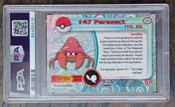 2000 Topps Chrome Pokemon TV #47 Parasect (PSA 10) Gem Mint, Low Pop - Image 2