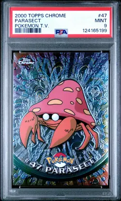 2000 TOPPS CHROME POKEMON T.V. #47 PARASECT PSA 9 - Image 1