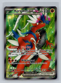 Koraidon ex Ultra Rare SV01: Scarlet & Violet Base Set 231/198 Pokemon NM - Image 1