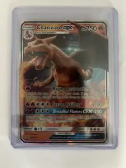 Charizard GX SM195 - Sun & Moon Black Star Promo Holo Pokemon Card TCG - Image 1