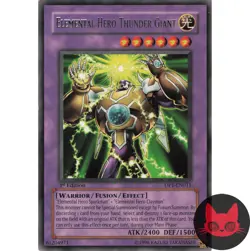 Yugioh Elemental HERO Thunder Giant DP1-EN011 Rare 1st Edition NM - Image 1