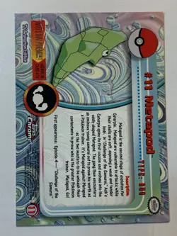 2000 Topps Chrome Pokemon Series 1 #11 Metapod (D) FREE COMBINED SHIPPING - Image 3