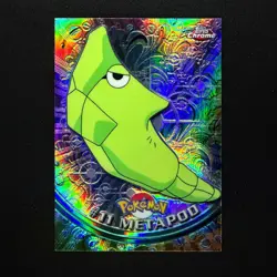 2000 Topps Chrome Pokemon TV Animation Series 1 Spectra #11 Metapod - Image 1