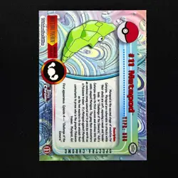 2000 Topps Chrome Pokemon TV Animation Series 1 Spectra #11 Metapod - Image 2