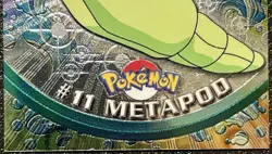 METAPOD#11, Series 1 - 2000, Topps TV Animation Edition Chrome Pokemon Card - Image 3