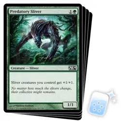 PREDATORY SLIVER X4 2014 Core Set M14 Magic MTG MINT CARD - Image 1