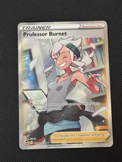 Pokemon TCG Professor Burnet Swsh12: Silver Tempest Trainer Gallery TG26/TG30... - Image 1