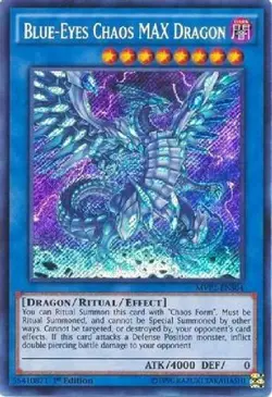 Blue-Eyes Chaos MAX Dragon [MVP1-ENS04] Secret Rare Near Mint 1st Edition - Image 1