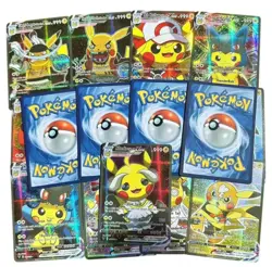 Cosplay Pikachu Cards Set Of 55, Fan Art, Custom Cards - Poncho, Costume - Image 3