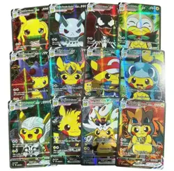 Cosplay Pikachu Cards Set Of 55, Fan Art, Custom Cards - Poncho, Costume - Image 4