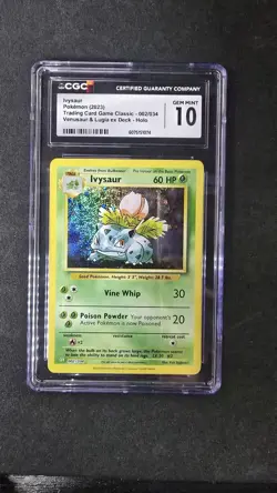 Pokemon TCG Ivysaur Trading Card 002/034 Classic Holo CGC GEM MINT 10 - Image 1