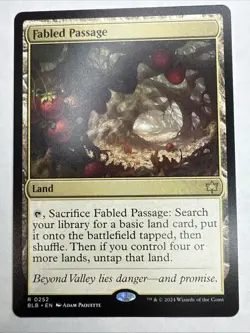MTG Fabled Passage Bloomburrow Land Rare Regular Card 0252 - Image 1