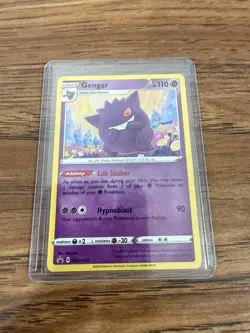 Pokemon TCG Sword & Shield Gengar Holo Black Star Promo Card SWSH052 NM - Image 3