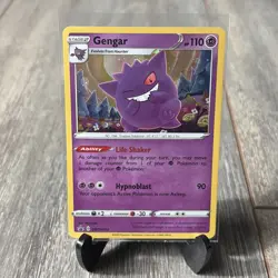 Pokemon TCG Sword & Shield Gengar Holo Black Star Promo Card SWSH052 NM - Image 1