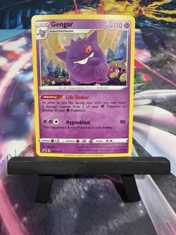 Pokemon TCG Sword & Shield Gengar Holo Black Star Promo Card SWSH052 NM - Image 1
