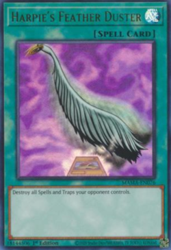 1X NM Harpie's Feather Duster (alt. art) - MAMA-EN076 - Ultra Rare 1st Edition - Image 1