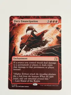Fiery emancipation (borderless 0042) - English - MTG WOT - Image 1