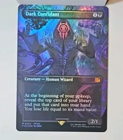 Dark Confidant Borderless Final Fantasy Foil MTG NM 0334 - Image 1